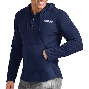 Sudadera con capucha de color sólido liso para hombre de alta calidad precio al por mayor logotipo personalizado Sudadera con capucha para hombre último diseño básico, mezcla de algodón - Product Image 5