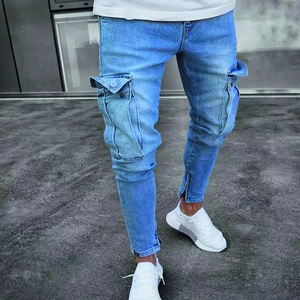 Pantalones Vaqueros Holgados para Hombre de Material Sólido Transpirable de Primera Calidad, Precio al por Mayor, Diseño Personalizado, Pantalones Vaqueros Extra Grandes para Hombre - Product Image 6