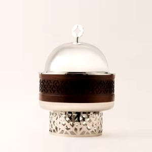 Ollas calientes de Metal de diseño creativo, cazuela de forma redonda, plato de frotamiento, Decoración de mesa, calentador de alimentos, ollas de Metal de lujo para servir alimentos - Product Image 2