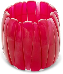 Best High Quality Fancy <b>Cute</b> Pink Fruit Shape Resin Bangle <b>Bracelet</b> Unisex Fashionable Design Stylish Jewelry Party with Woman - Product Image 6