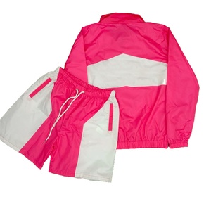 Conjunto corto OEM para hombre, cortavientos personalizado con media cremallera de nailon, conjunto de dos piezas, fabricado por HS 2026 - Product Image 3