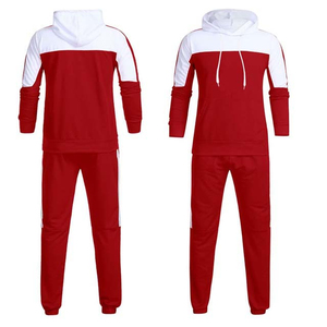 Custom Designed Casual Solid Pullover Sportswear Men Polyester/Cotton Heavy Weight 360g Winter Activewear-Contrast Block Color - Product Image 5
