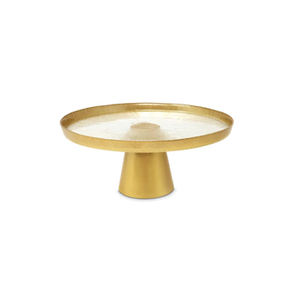 แท่นวางเค้กทรงกลมขนาดใหญ่ชุดสีทอง3ชิ้นถาดใส่ขนมหวานดีไซน์ใหม่ - Product Image 6