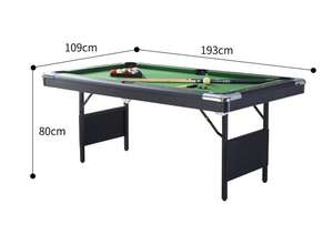 Table de <span class=keywords><strong>billard</strong></span> <span class=keywords><strong>pliable</strong></span> 3 en 1 de 6 pieds de style américain, avec pieds pliables, en stock d'usine, à vendre - Product Image 3