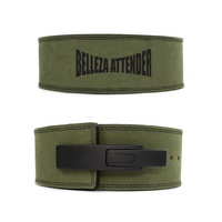Ceinture de musculation en cuir de vachette pleine fleur pour la musculation, le fitness, la force athlétique, les soulevés de terre, avec logo et couleur personnalisables