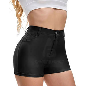 Vêtements de mode pour femmes, shorts en cuir de vache, tricot d'hiver, coupe-vent, respirant, taille élastique, décontracté, vente chaude - Product Image 4