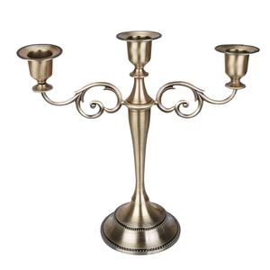 เชิงเทียนแบบโบราณมีเอกลักษณ์เฉพาะสำหรับตกแต่งเชิงเทียนเชิงเทียนที่ทำจากทองเหลืองเชิงเทียนสีทอง - Product Image 5