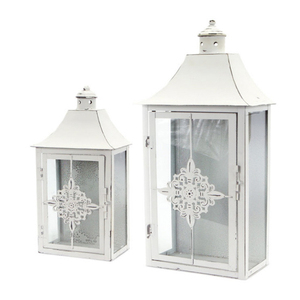 Linternas de hierro con clase tradicional con tarros de vela de vidrio para bodas, eventos, sala de estar y entrada, iluminación decorativa - Product Image 4
