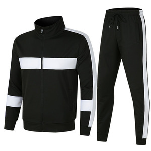 Chándal de manga larga para hombre, traje informal personalizado para correr y trotar, diseño de gimnasio a la moda, barato, 2 uds. - Product Image 3