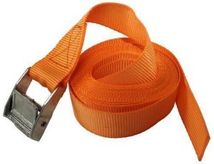 Custom Size Double J Hooks <b>Ratchet</b> Strap Cargo Lashing with Plastic <b>Handle</b> Polyester Material Packaged in Plastic Board - Product Image 3