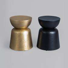 Table basse en métal et bois, meubles de salon, petite table basse ronde en métal, design en anneau de fer - Product Image 6