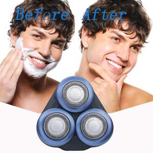 Cabezal de Repuesto para Afeitadora Eléctrica Inalámbrica Húmeda y Seca para Hombre, Resistente al Agua IPX7, Afeitadora Facial Rotatoria de Doble Cuchilla - Product Image 1