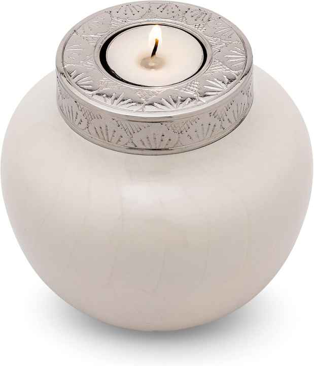 Luminaria Majestic Brown Aura Tealight Urn For Ashes by Asia Top Listed Supplier Funeral Supplies