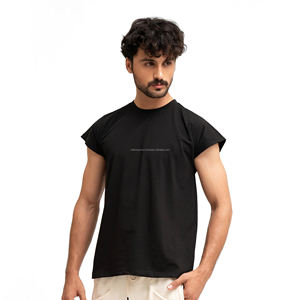 Camiseta sin mangas de algodón ligero para hombre con diseño de ajuste muscular, logotipo personalizado y comodidad sin mangas para sesiones de entrenamiento - Product Image 1