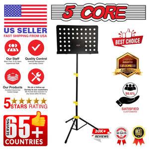 Soporte de Música de 5 Niveles Ajustable para Escritorio con Soporte para Micrófono, Soporte Portátil para Partituras, Soporte Metálico para Libros - Product Image 2