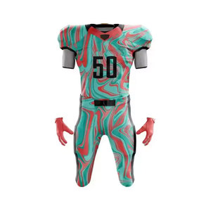 Maillot de football américain de haute qualité par sublimation personnalisée nouveau design respirant grande taille vêtements pour hommes adultes bas quantité minimale de commande - Product Image 5