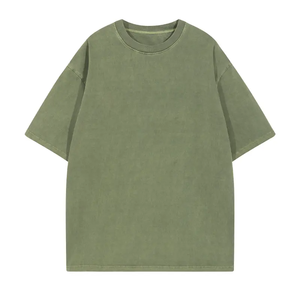 Camiseta Oversize de Algodón 100% Tejido para Hombre, Hombro Caído, Logotipo Personalizado, Peso Pesado, Venta al por Mayor, Color Sólido, Unisex - Product Image 6