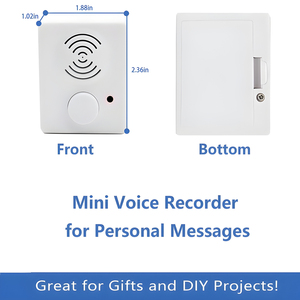 Módulo de Sonido Cuadrado Pequeño Personalizado de Plástico, Altavoz de Juguete DC, Cajas de Sonido de Audio para Peluches, Cajas de Música con Función de Grabación de Voz - Product Image 5