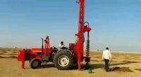 Foreuse tarière montée sur tracteur de puits d'eau avec la profondeur de forage 15 mètres de foreuse à vendre