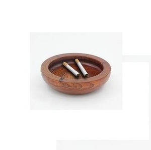 Vente chaude Forme Personnalisable À La Main Cendrier Rond Élégant Cendrier Classique En Bois - Product Image 1