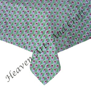 Bông Bagru Tay Khối In Vuông <span class=keywords><strong>60</strong></span> <span class=keywords><strong>Inch</strong></span> Bảng Linen Ăn Giáng Sinh Vuông <span class=keywords><strong>60</strong></span> <span class=keywords><strong>Inch</strong></span> Khăn Trải Bàn Hoa Thiết Kế Bảng - Product Image 6