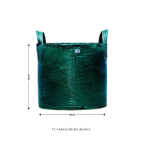 Sac de plantation en HDPE vert de haute qualité 75L |   Sac de culture réutilisable en HDPE vierge, résistant aux UV, pour légumes, arbres et fleurs