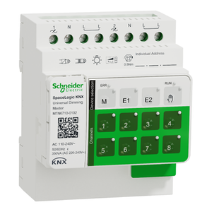 For SCHNEIDER ELECTRIC SpaceLogic KNX Universal <b>Dimmer</b> Master MTN6710-0102 2-Channel Remote Control Switches - Product Image 1