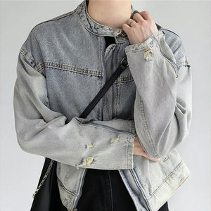 Best Denim <b>Jacket</b> Men Stylish Winter Washed <b>Light</b> Wholesale Jeans <b>Jackets</b> Fashion Street wear Unique Hip Hop Denim <b>Jacket</b> - Product Image 5