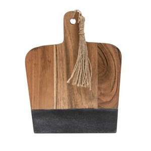 Cocina Catering Uso Restaurante Caterings Tabla de cortar de madera Diseño elegante Tabla de cortar de verduras o pizza redondeada - Product Image 1