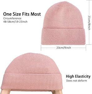 Gorro térmico de invierno para exteriores unisex, gorro grueso y acogedor, diseño de punto suave y elástico para la comodidad diaria y la ropa de calle moderna - Product Image 2