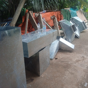 Ducto Flexible de Aluminio para Aire Acondicionado, Ducto Cuadrado para HVAC para Áreas de Trabajo con Larga Vida Útil - Product Image 2