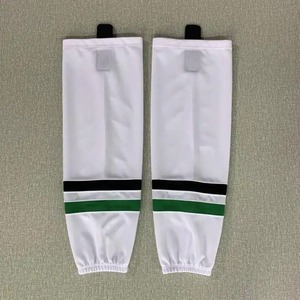 ถุงเท้าฮ็อกกี้น้ำแข็งสีขาวสีเขียวกำหนดได้เอง,ถุงเท้าฮ็อกกี้น้ำแข็งทำจากโพลีเอสเตอร์ - Product Image 2