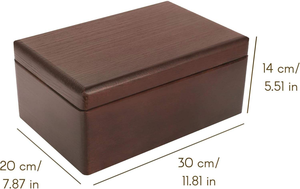 Conris Luxury Handmade Carved Wooden Rectangle Jewelry Gift Storage <b>Box</b> Custom Size Eco-Friendly Hinged <b>Lid</b> Home <b>Decoration</b> - Product Image 4