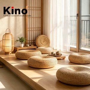 <span class=keywords><strong>Tabouret</strong></span> rond portable <span class=keywords><strong>de</strong></span> style japonais personnalisable, fait à la main, respectueux <span class=keywords><strong>de</strong></span> l'environnement, durable, <span class=keywords><strong>tabouret</strong></span> <span class=keywords><strong>de</strong></span> <span class=keywords><strong>bar</strong></span> <span class=keywords><strong>en</strong></span> rotin <span class=keywords><strong>de</strong></span> cattail pour la maison - Product Image 1
