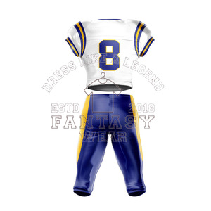 FANTASY WEAR 2026 Uniforme de football américain personnalisé, uniforme sublimé avec fonction respirante, avec design et logo personnalisés - Product Image 2