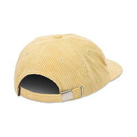 Gorras de Béisbol de 6 Paneles, Sin Estructura, de Pana, con Visera Plana, Parche de Goma Personalizado con Logotipo, Hebilla, Ligeras, para Mujer, para Todas las Temporadas, OEM ODM
