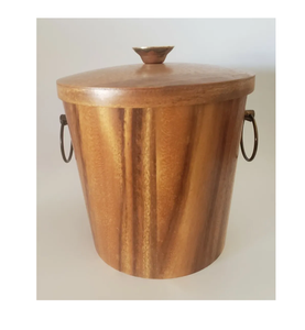 Extrêmement bon seau à glace en bois Logo personnalisé Cadeaux promotionnels fêtes seau à glace en bois poignée moderne à moindre coût - Product Image 5