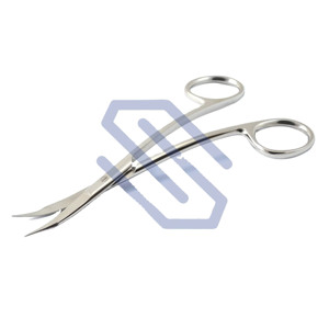 Goldman Fox Ciseaux Double Courbe Tissu Dentaire Coupe Instrument Chirurgical En Acier Inoxydable Source D'alimentation Manuelle - Product Image 1