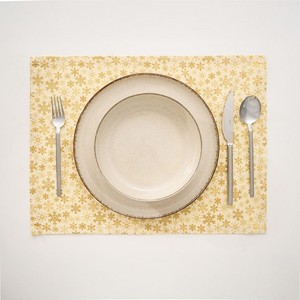Juego de 12 Manteles Individuales Amarillos 100% Algodón con Diseño de Nieve, Manteles Decorativos de 35x45cm, Duraderos para Uso Doméstico, Técnicas de Impresión - Product Image 2