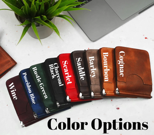 Clip para Billetes de Cuero Personalizado para Hombre, Tarjetero Delgado Personalizado, Regalo para Él, Clip para Dinero Grabado, Carteras Minimalistas - Product Image 6