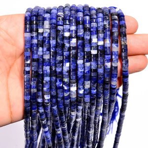 Perles d'espacement lisses Heishi Sodalite naturelle brin de pierres précieuses pour la fabrication de bijoux cristal de guérison en gros - Product Image 5
