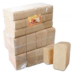 Briquettes de bois écologiques en palettes complètes, combustible en bois, palettes complètes de 96 paquets. - Product Image 1