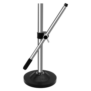 Support de microphone à 5 tiges réglable pour bureau, pied rond, pour micro - Product Image 1