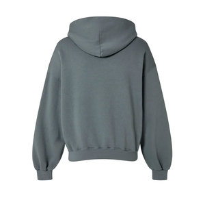 Sweat à capuche surdimensionné bleu 500 GSM Logo d'impression bouffée personnalisé 100% coton polaire lourde unisexe pour l'hiver pour les hommes - Product Image 6