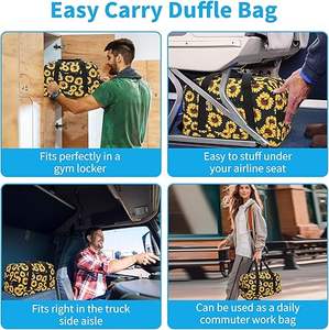 Sac de sport unisexe de grande capacité, plusieurs poches, sangle réglable, fermeture à glissière, portable - Product Image 6