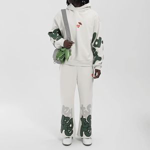 Sudaderas con capucha extragrandes de invierno, 100% algodón, con cremallera, diseño personalizado, bordadas, con estampado en relieve, transpirables, de forro polar, anti-bolitas, de color liso. - Product Image 6