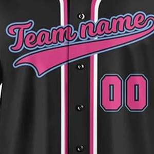 OEM de alta calidad 100% poliéster personalizar botón completo sublimación béisbol Jersey transpirable personalizar logotipo Jersey - Product Image 5