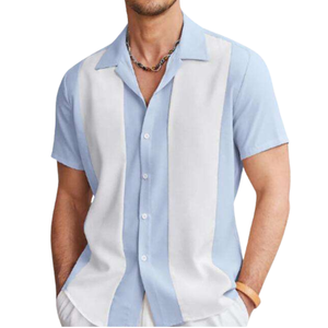 Regular Fit Woven Men's for Shirt Classic Casual Smart Casual 100% Cotton Print Anti-arrugas Comfort - Product Image 1