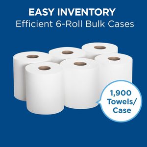 Recharges de distributeur de serviettes en papier SofPull Centerpull Regular Premium, blanc, 324 feuilles/rouleau, 6 rouleaux/boîte (22814) - Product Image 3