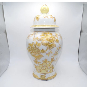Novelty Gift Latest Arrival Golden Plated Ginger <b>Jar</b> for Home <b>Decor</b> Metal With Lid for Party Ginger <b>Jar</b> - Product Image 3
